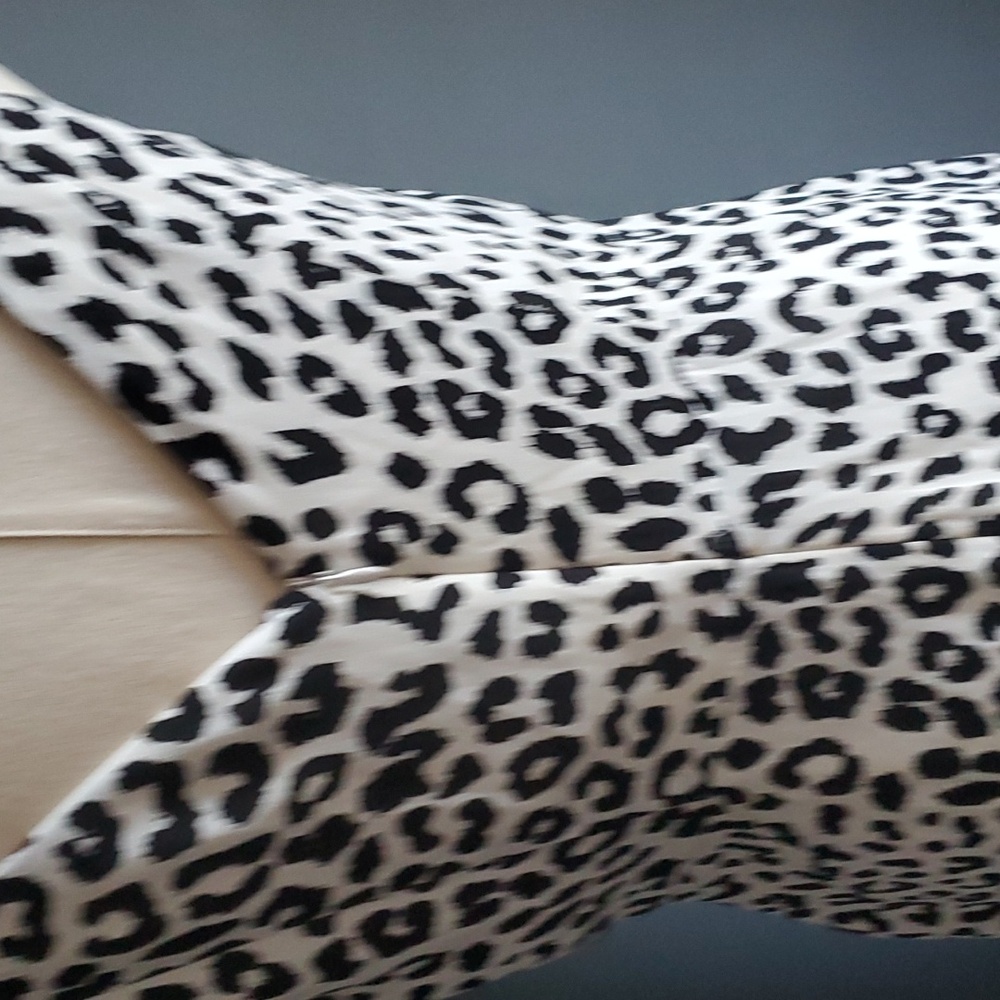 black white faux wrapped dress size s - Picture 4 of 11
